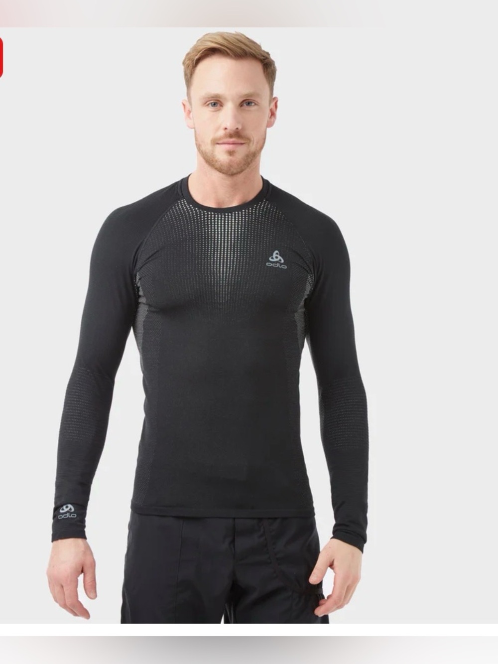 Odlo Men’s Performance Crewneck Baselayer Top , size Large